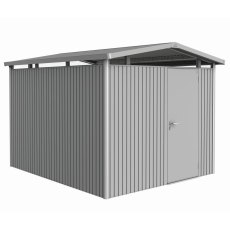 Biohort Panorama P5 metal shed 9x10 in silver metallic with single door