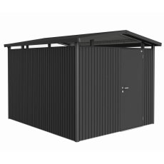 Biohort Panorama P5 metal shed 9x10 in dark grey metallic single door