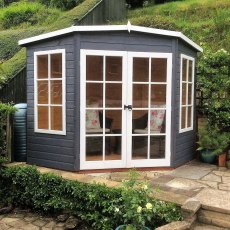 7x7 Shire Hampton Premium Corner Summerhouse