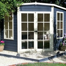 7x7 Shire Hampton Premium Corner Summerhouse