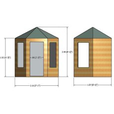 6 x 7 Shire Summerhouse Gazebo