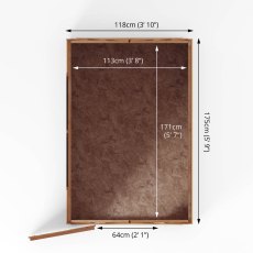 6x4 Mercia Overlap Shed - footprint