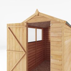 6x4 Mercia Overlap Shed - isolated door view