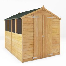 8 x 6 (2.37m x 1.78m) Mercia Overlap Shed