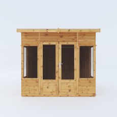 8x8 Mercia Helios Summerhouse - isolated front view
