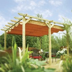 13 x 12 (3.90m x 3.62m) Verona Pergola with Canopy