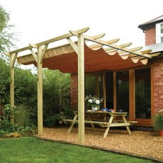 13 x 11 (3.90m x 3.33m) Sienna Pergola with Canopy