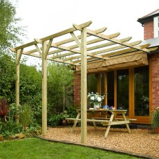 Rowlinson Garden Products 13 x 11 (3.90m x 3.33m) Sienna Pergola with Canopy