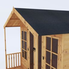 8x10 Mercia Premium Traditional T&G summerhouse with Veranda - roof view