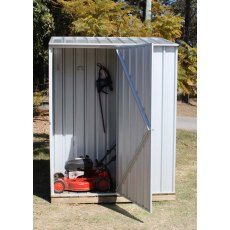 5 x 3 Mercia Absco Space Saver Pent Metal Shed in Zinc- with contents