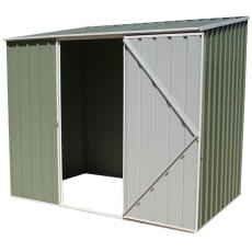 7 x 5 Mercia Abcso Space Saver Pent Metal Shed in Pale Eucalyptus