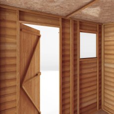 7x5 Mercia Overlap Pent Shed - internal view