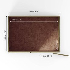 Mercia 7x5 shed floor panel construction detail