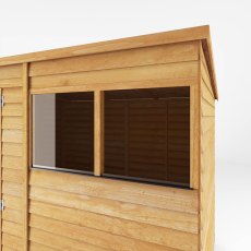 10x6 Mercia Overlap Pent Shed - close up of window