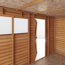 10x6 Mercia Overlap Pent Shed - internal view