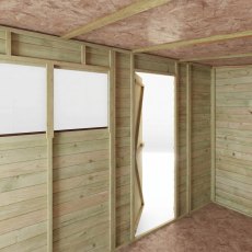 Mercia 10x6 Overlap Pent Shed Spacious Interior View