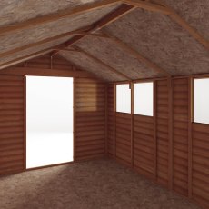 12x8 Mercia Overlap Shed - internal view