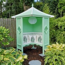 Shire Heritage Corner Arbour - painted green