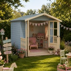 Shire 7 x 7 (1.98m x 2.05m)  Shire Alnwick Summerhouse with Verandah