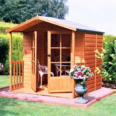 Shire 7 x 7 (1.98m x 2.05m)  Shire Alnwick Summerhouse with Verandah