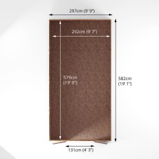 20x10 Mercia Modular Overlap Shed - footprint