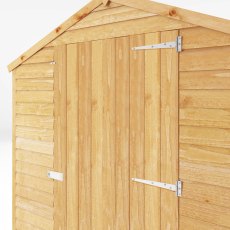 8 x 6 Mercia Overlap Windowless Shed with Single Door - close up