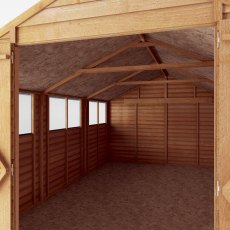 15x10 Mercia Modular Overlap Shed - internal view