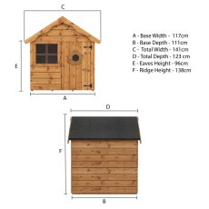 4x4 Mercia Snug Playhouse Plan