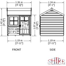 Shire Bunny Playhouse - Dimensions