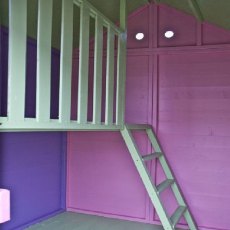 Shire Croft Playhouse - interior showing loft ladder