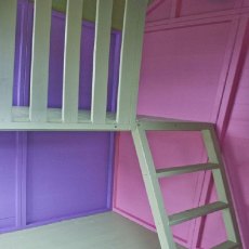 Shire Croft Playhouse - interior showing loft ladder