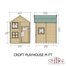 Shire Croft Playhouse - Dimensions