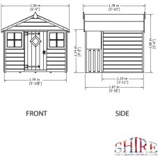 Shire Cubby Playhouse - Dimensions