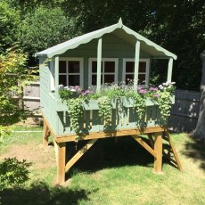 6x6 Shire Stork Playhouse inc platform - with optional window boxes