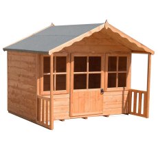 6x6 Shire Pixie Playhouse - unpainted with door and windows closed