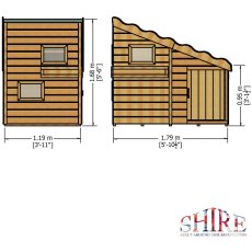 Shire Command Post Playhouse - Dimensions