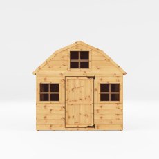 6x6 Mercia Dutch Barn Playhouse - white background - front view