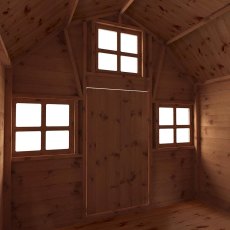 6x6 Mercia Dutch Barn Playhouse - hero view - front windows