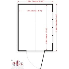 Shire Security Professional Shed - Floor plan