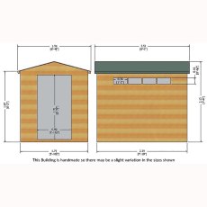 Shire Security Professional Shed - Dimensions