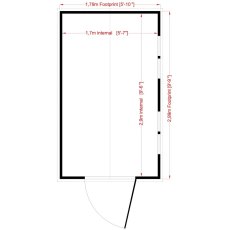 Shire Security Professional Shed - Floor plan