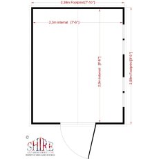 Shire Security Professional Shed - Floor plan