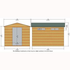 Shire Security Professional Shed - Dimensions