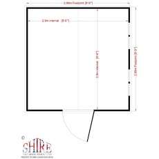 Shire Security Professional Shed - Floor plan