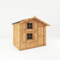 7 x 5 Mercia Snowdrop Double Storey Playhouse - isolated, door closed