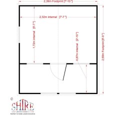 Shire Lodge Two Storey Playhouse - Base plan