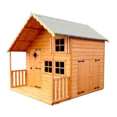 Shire Crib Playhouse with Integral Garage - Isolated