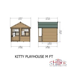 Shire Kitty Playhouse - Dimensions