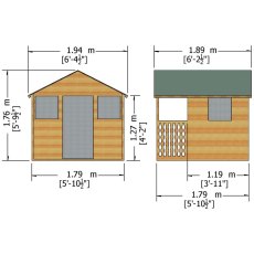 Shire Den Playhouse - Dimensions