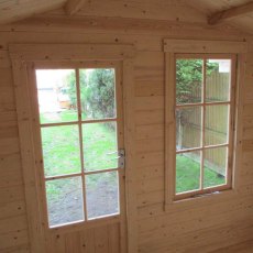 7 x 7 Shire Maulden Log Cabin - interior